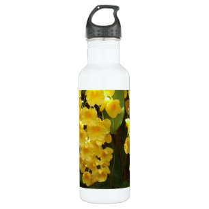 Gelbe Orchideen - tropische Blume Trinkflasche