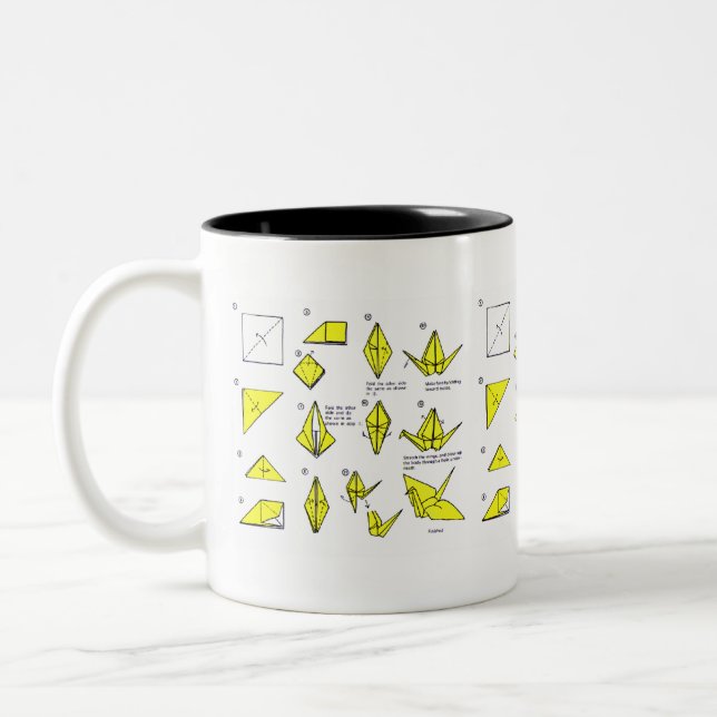 Gelbe Origami Tasse (Links)