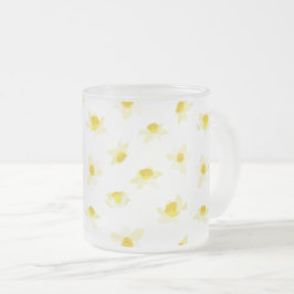 Gelbe Osterglocken Frühling Modern. Mattglastasse