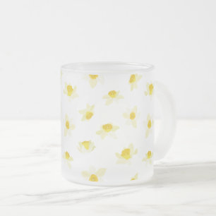 Gelbe Osterglocken Frühling Modern. Mattglastasse