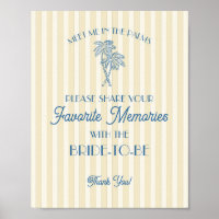 Gelbe Palmspinge Lieblings-Erinnerungen mit Braut