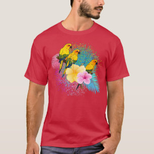 Gelbe Papageien T-Shirt