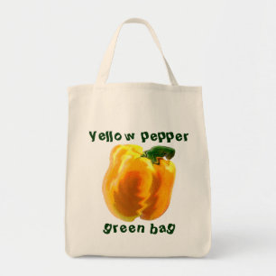 Gelbe Paprika Tragetasche