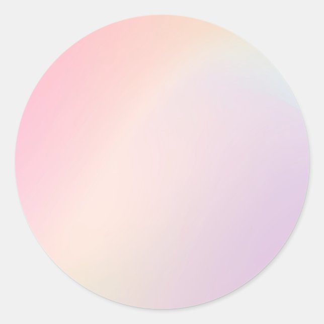 Gelbe Pastel Custom Trendy Classic Round Sticker (Vorderseite)