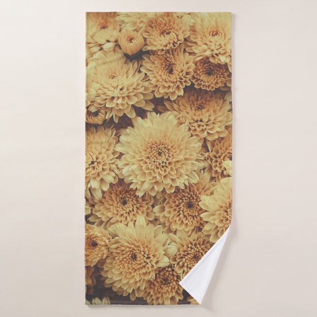 GELBE PETALIERTE BLUME BADEHANDTUCH (Badehandtuch)
