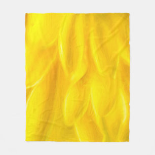Gelbe Petals Fleece Blanket