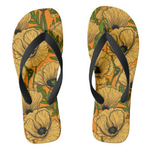 Gelbe Pfeffer Flip Flops