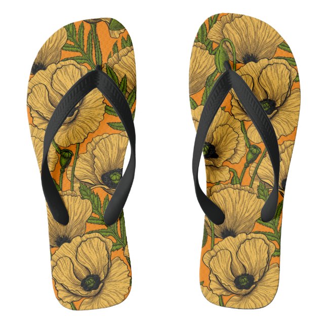 Gelbe Pfeffer Flip Flops (Fußbett)