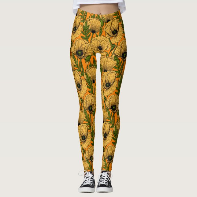 Gelbe Pfeffer Leggings (Vorderseite)