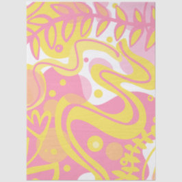 Gelbe Pflanze Seidenpapier