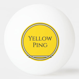 Gelbe Ping Tischtennisball
