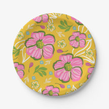 Gelbe Pink Sommerparty Blumengarten