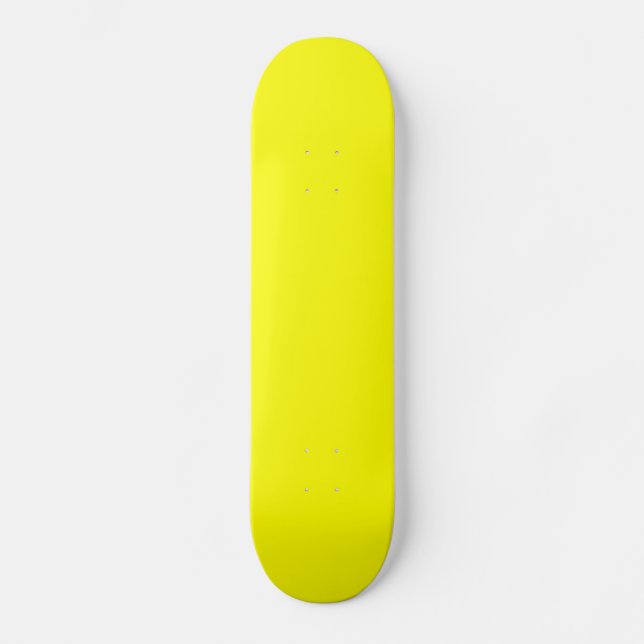 Gelbe Plattform Skateboard (Vorderseite)