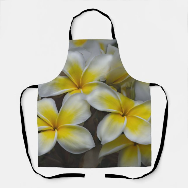 Gelbe Plumeria, Hawaii-Blume Schürze (Vorderseite)