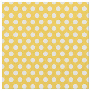 Gelbe Polka Dots Stoff
