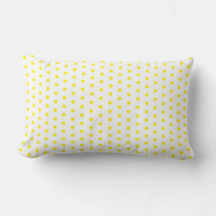 Gelbe Polka Dots Weiße, benutzerdefinierte Farben Kissen Für Draußen