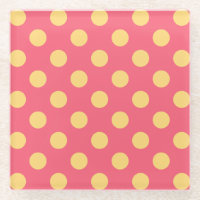 Gelbe Polka Punkte auf Korallen
