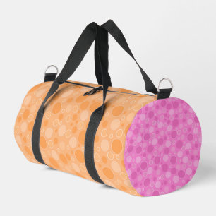gelbe Polka-Punkte im Retro-Stil der sechziger Jah Duffle Bag