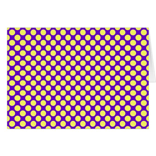 Gelbe Polka Punkte mit Lila Hintergrund STaylor (Vorderseite (Horizontal))