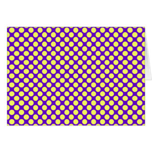 Gelbe Polka Punkte mit Lila Hintergrund STaylor
