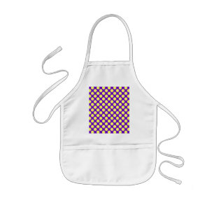 Gelbe Polka Punkte mit Lila Hintergrund STaylor Kinderschürze