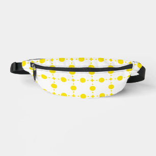 Gelbe Polka-Punkte, Polka-Dottern-Muster, Punkte,  Bauchtasche