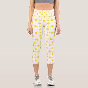 Gelbe Polka-Punkte, Polka-Dottern-Muster, Punkte,  Capri Leggings