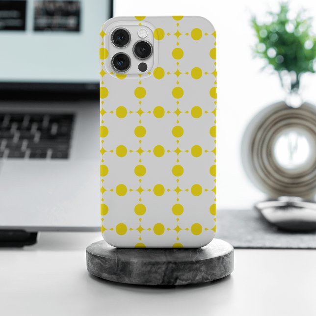 Gelbe Polka-Punkte, Polka-Dottern-Muster, Punkte,  Case-Mate iPhone Hülle (Von Creator hochgeladen)