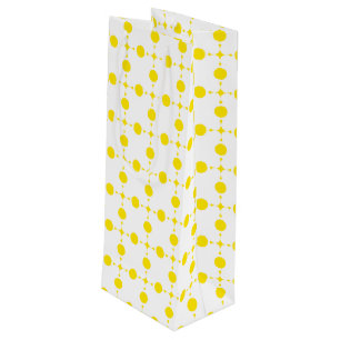 Gelbe Polka-Punkte, Polka-Dottern-Muster, Punkte, Geschenktüte Für Weinflaschen