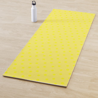 Gelbe Polka-Punkte Yogamatte