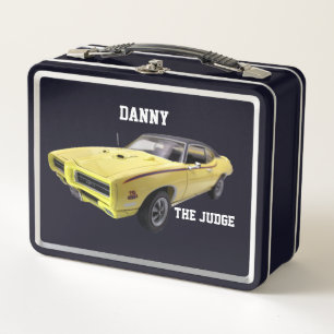 Gelbe Pontiac GTO - die Jury Metal Lunch Box