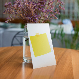 Gelbe Post-it-Notiz-Einladungen Einladung