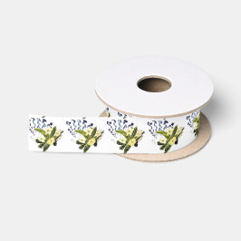 Gelbe Primrose, Bluebell-Blume, Blumenkohl Satinband