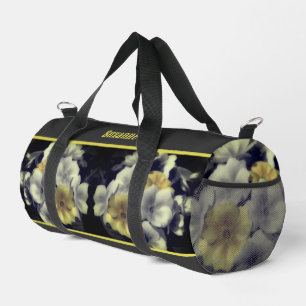 Gelbe Primrose Blume Personalisiert Duffle Bag