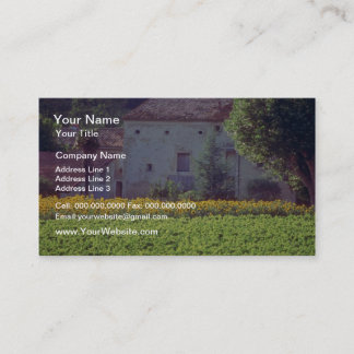 gelbe provenzalische Mas bei Carpentras im Feld s Visitenkarte