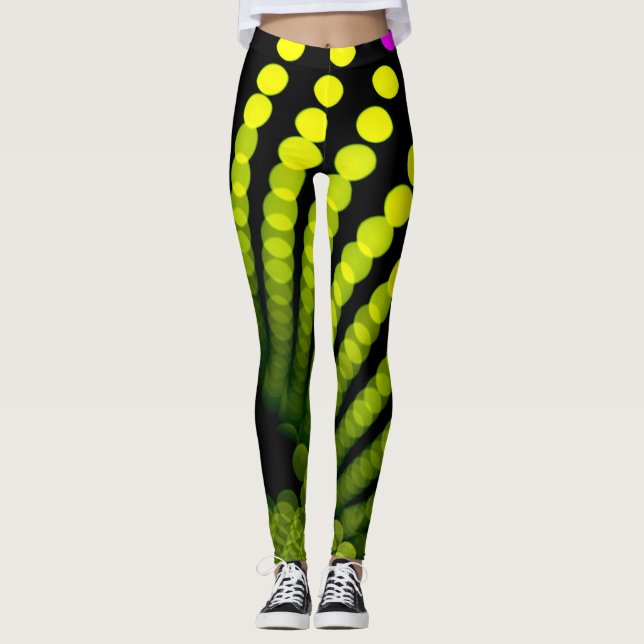 Gelbe Punkte Leggings (Vorderseite)
