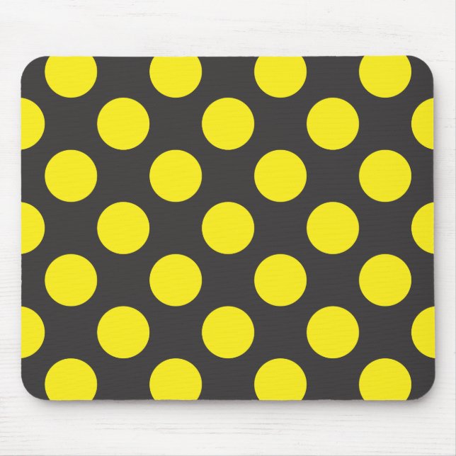 Gelbe Punkte Mousepad (Vorne)
