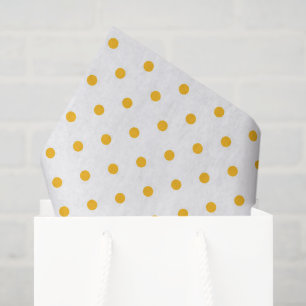 Gelbe Punkte Weiße Geschenkverpackung Mix Match Seidenpapier