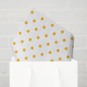 Gelbe Punkte Weißes Geschenk Wrap Mix Match Seidenpapier