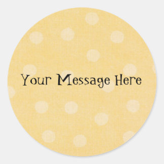Gelbe Punktkleber Runder Aufkleber