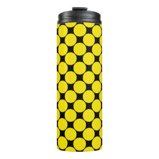 Gelbe radioaktive Polka dots 4. Thermosbecher