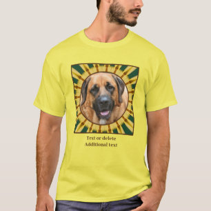 Gelbe Ränder Abstrakter Rahmen erstellen Ihr eigen T-Shirt