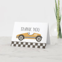 Gelbe Rennwagen-Baby-Party