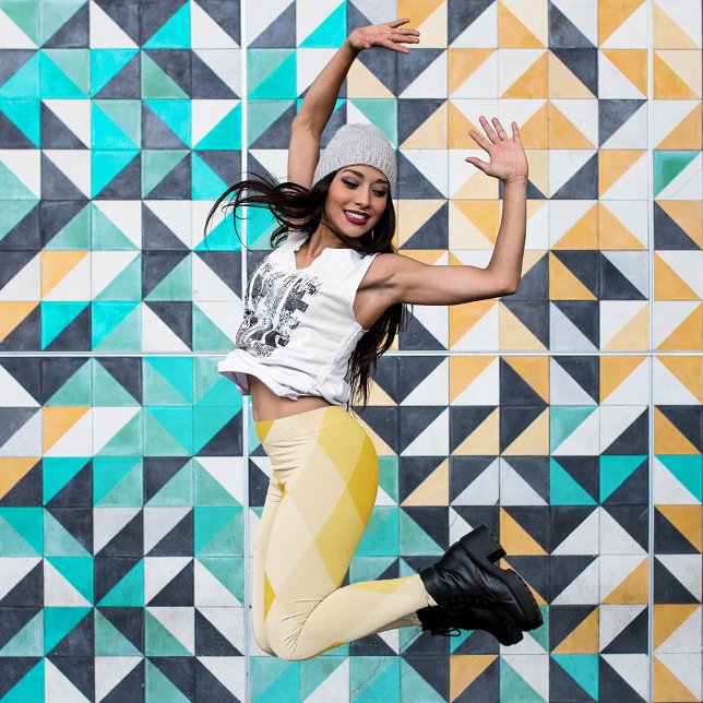 Gelbe Rhombus Leggings (Von Creator hochgeladen)