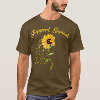 Gelbe Ribbon-Sonnenblume Kinderkrebs-Bewusstsein T-Shirt