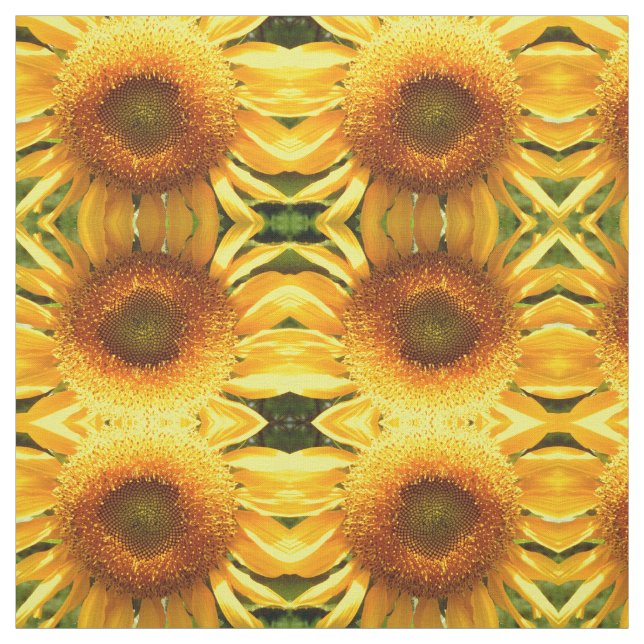 Gelbe Riesenmuschelblume Stoff (Muster)