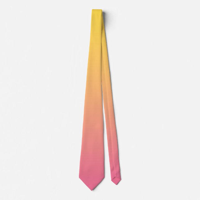 Gelbe Rosa Farbe Krawatte (Vorderseite)