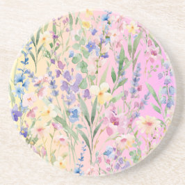 Gelbe Rosa Farbige Blumen Getränkeuntersetzer