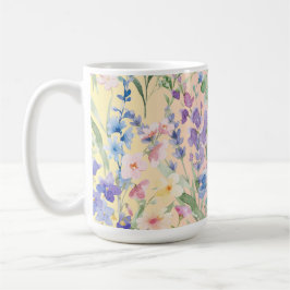 Gelbe Rosa Farbige Blumen Kaffeetasse