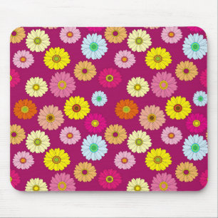 Gelbe Rosa Grüne Daisy-Blume Mousepad